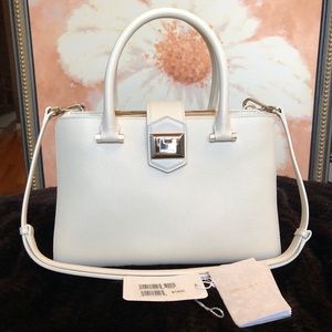 JIMMY CHOO Marianne Leather Satchel Bag